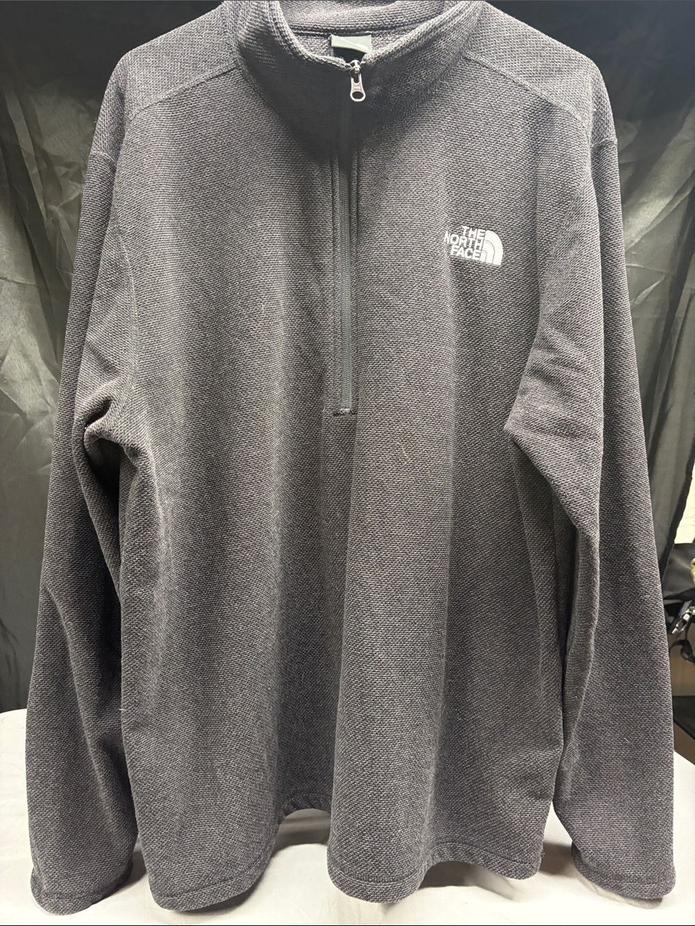The North Face Men's Dark Gray Half-Zip Sweater